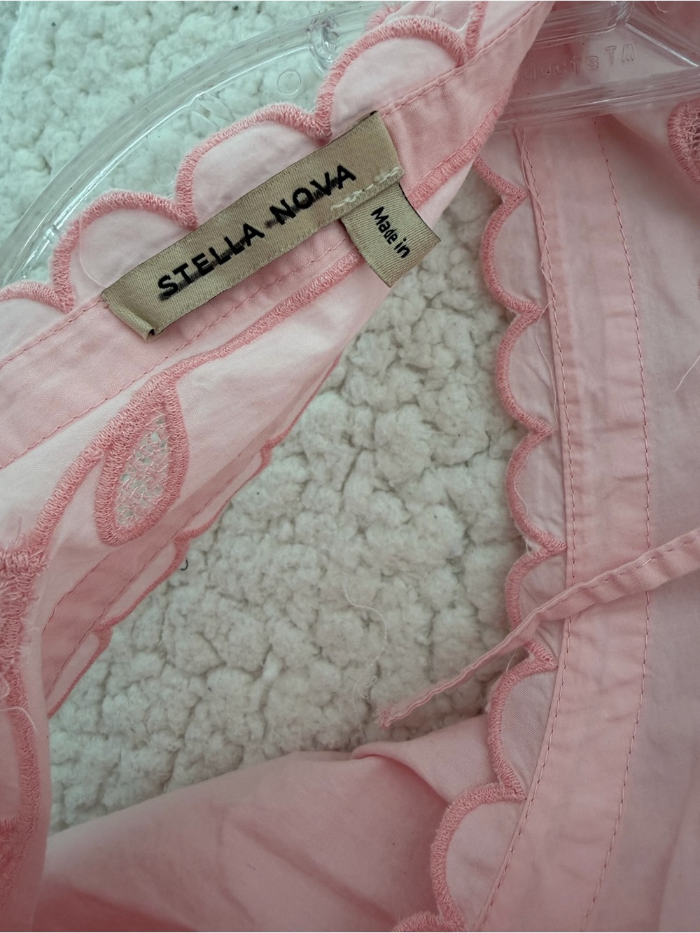Stella Nova Sleeveless Light Pink Embroidered Maxi Dress - Picture 10 of 11